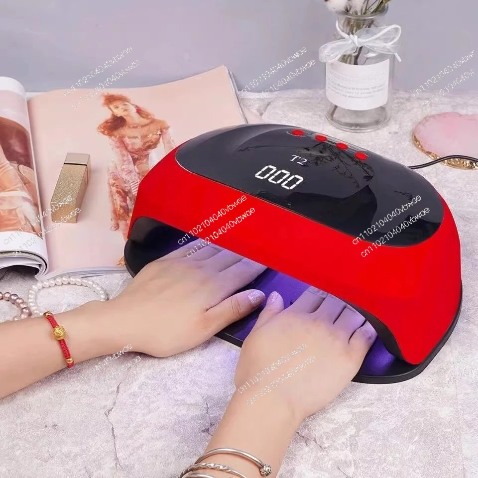 Manicure baking light 72W high-power manicure light LED intelligent induction T2 two-hand phototherapy machine