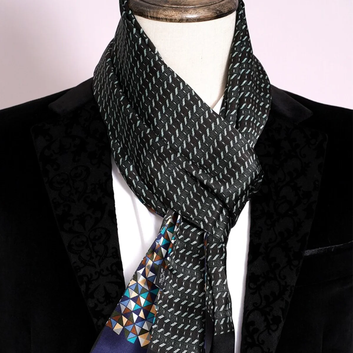 FEIMANYUAN جديد الرجال شريط وشاح حريري شريط تصميم رائجة البيع قسط قميص وشاح للرقبة للإكسسوارات العصرية #4