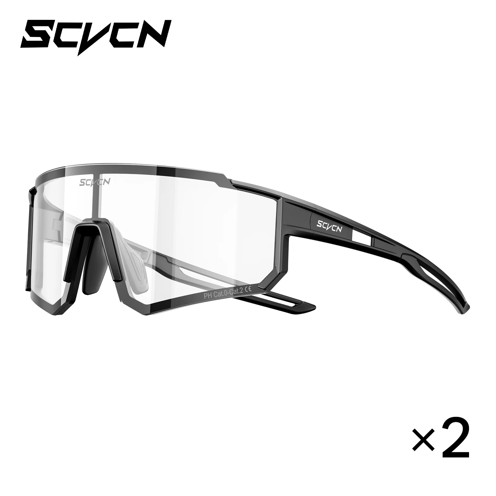 8er-Pack SCVCN Outdoor-Radsportbrillen MTB Rennrad-Brillen Sport-Bergsteigerbrillen für Männer und Frauen Fahrrad-Sonnenbrillen UV400-Schutz