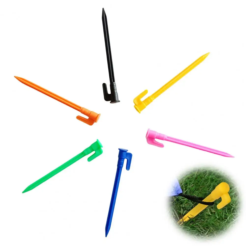 Easy Installation Tent Stakes Heavy Duty Camping Tent Stakes for Outdoor Garden Patio Lawn 10 Pack Windproof Ground for Tarp