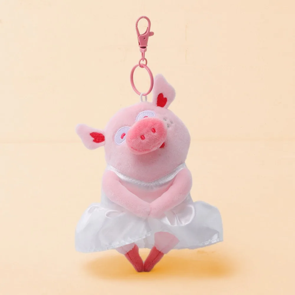 

10CM Size Pig Plush Keyring Soft Plush High Quality Pig Stuffed Plush Keyring Stuffed Ballet Cartoon Pig Doll Pendant