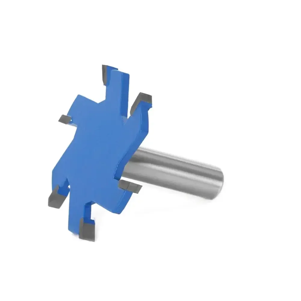 1PC 1/2" 12.7MM 12MM Shank Milling Cutter Wood Carving 6 Edge T Type Slotting Cutter Woodworking Tool Router Bits For Wood