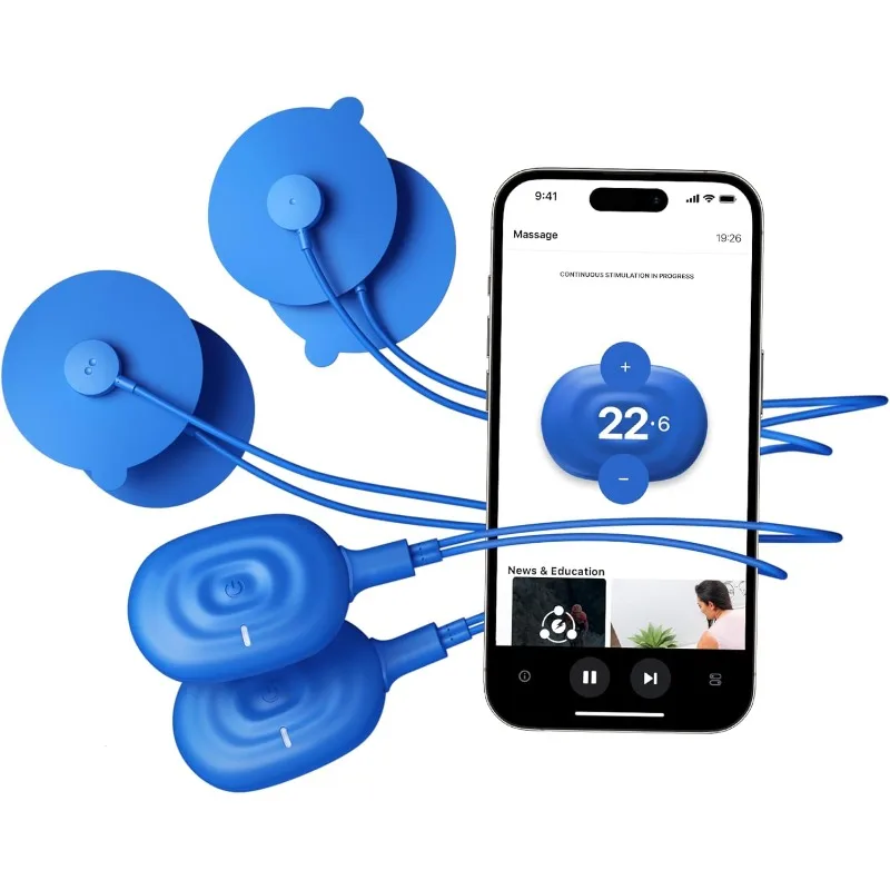 

Therabody PowerDot 2.0 Duo — Блок стимуляции TENS для облегчения боли — электрическое устройство для стимуляции мышц Bluetooth