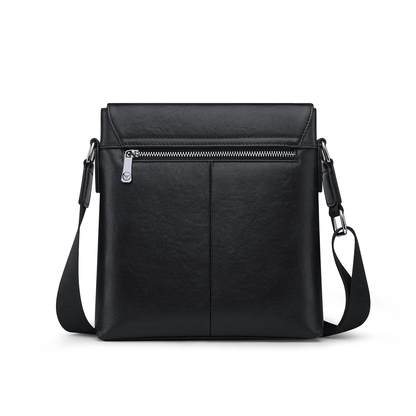 Men's shoulder bag made of genuine leather, fashionable men's time back bag, casual small tote bag