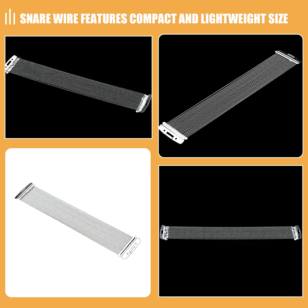 

20 Strand Snare Drum Wire Strong Steel Construction Easy Install Compatible with Most Drum Models Snare Wire String Replacement