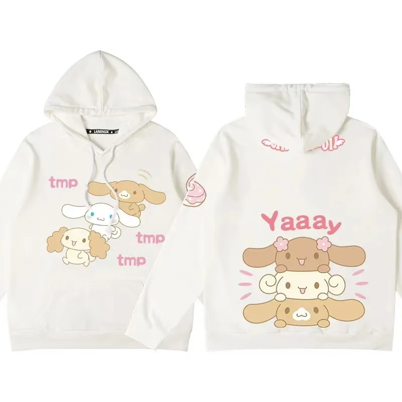 

Sanrio Outerwear Kawaii Coat for Girls Cute Cartoon Women's Coat New in Outerwears Cinnamoroll Spring and Autumn New Children's