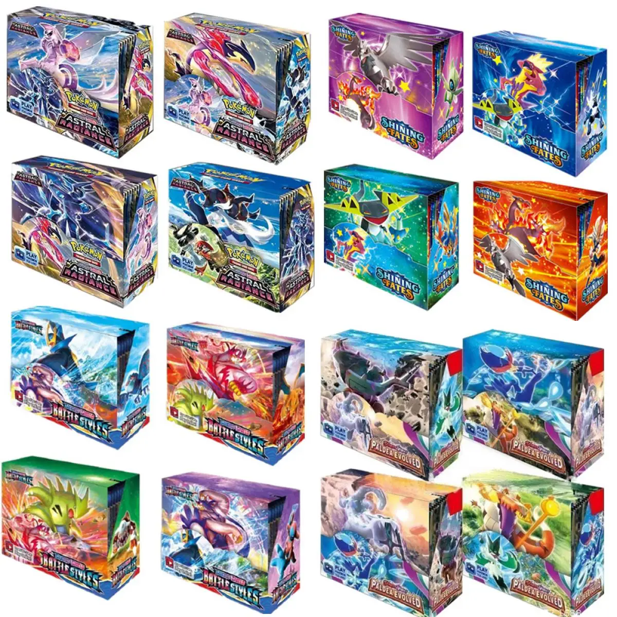 Pokemon 360 324Tcg Astral Chlling Reign Evolving Skies Bri sliver PALDEAN FATES Sun Moon Fusion Bri Esk Game Collection Card Toy