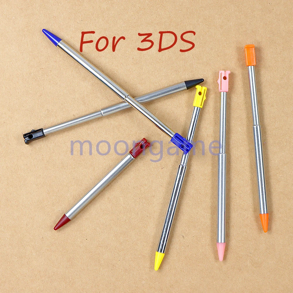 100pcs Adjustable Stylus for Nintendo 3DS Expandable Metal Extendable Stylus for 3DS Metal Telescopic Handwriting Pen