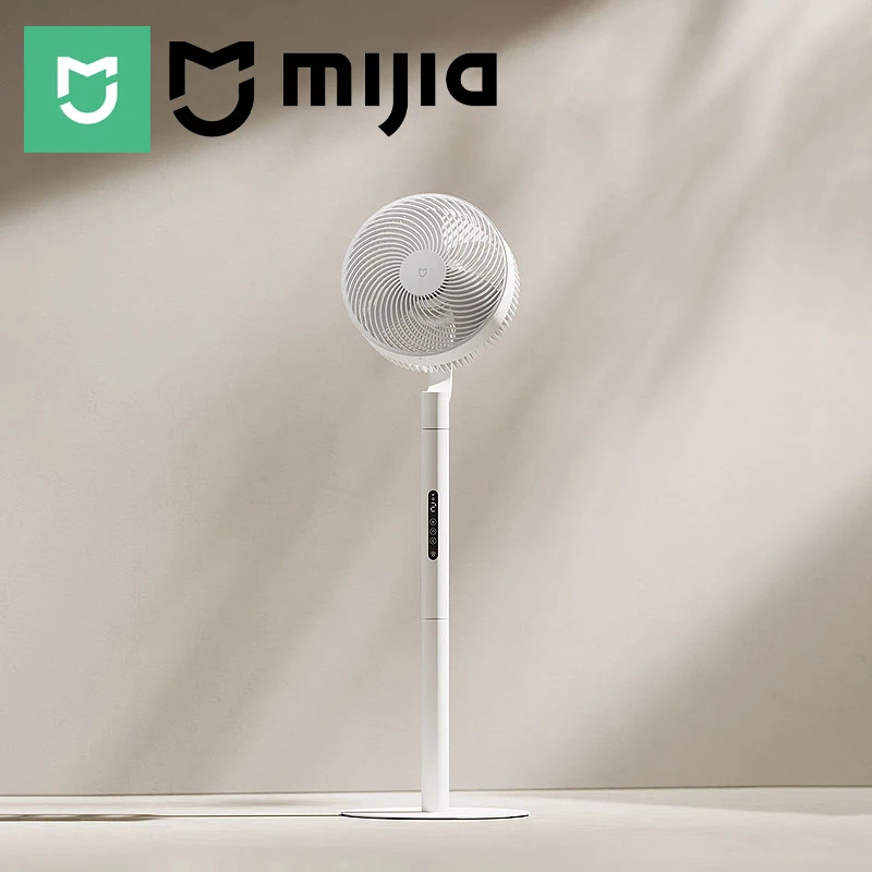 Ventilateur Circulateur Intelligent MIJIA Pro, Rotation Automatique 3D, Compatible Alimentation Mobile Type-C, Version CN avec Adaptateur