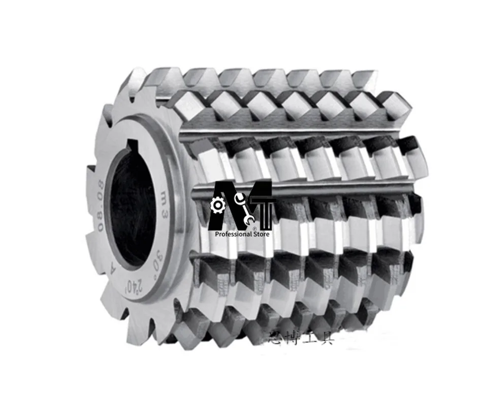 Involute Spline Hob Gear Milling Cutter PA30 Degree HSS W6542 M0.5 M0.75 M0.8 M1 M1.25 M1.5 M1.75 M2 M2.25 M2.5 M3 M3.5 M4 M6 M8