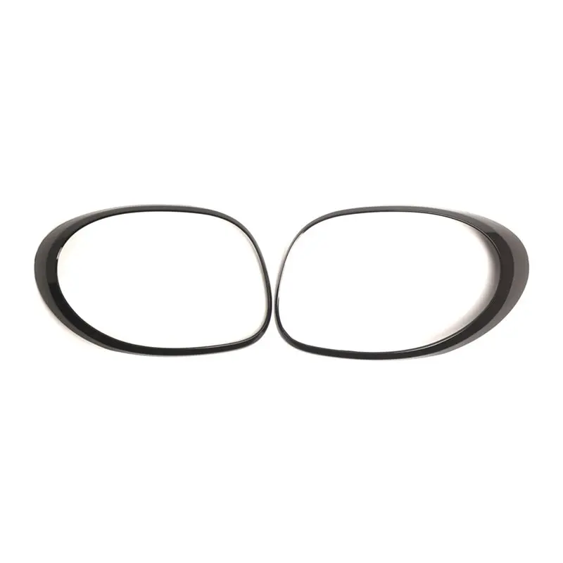 

A80X-For Fiat 500L 2014- 2020 Compatible 1 Pair Gloss Black Taillight Frame Trim Ring Lamp 68235995AA 68235996AA