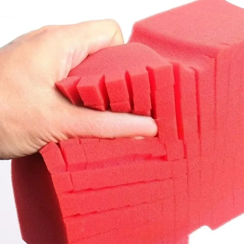 إسفنجة شبكية إسفنجية ناعمة عالمية، أداة غسيل متينة للسيارات غير قابلة للخدش، ملحقات تنظيف كبيرة متقاطعة