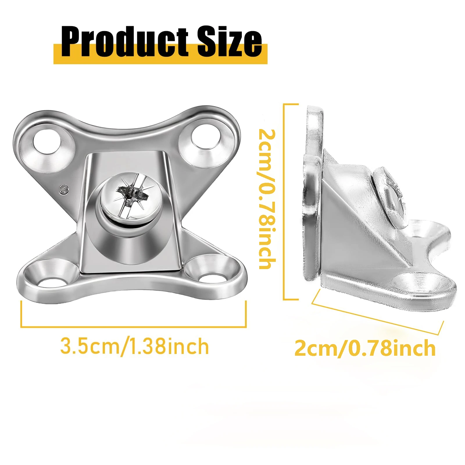 Heavy Duty 2/4/6pcs Zinc Alloy Butterfly Corner Brackets, Detachable Woodworking, Furniture, Drawer, Cabinet and Indoor Use