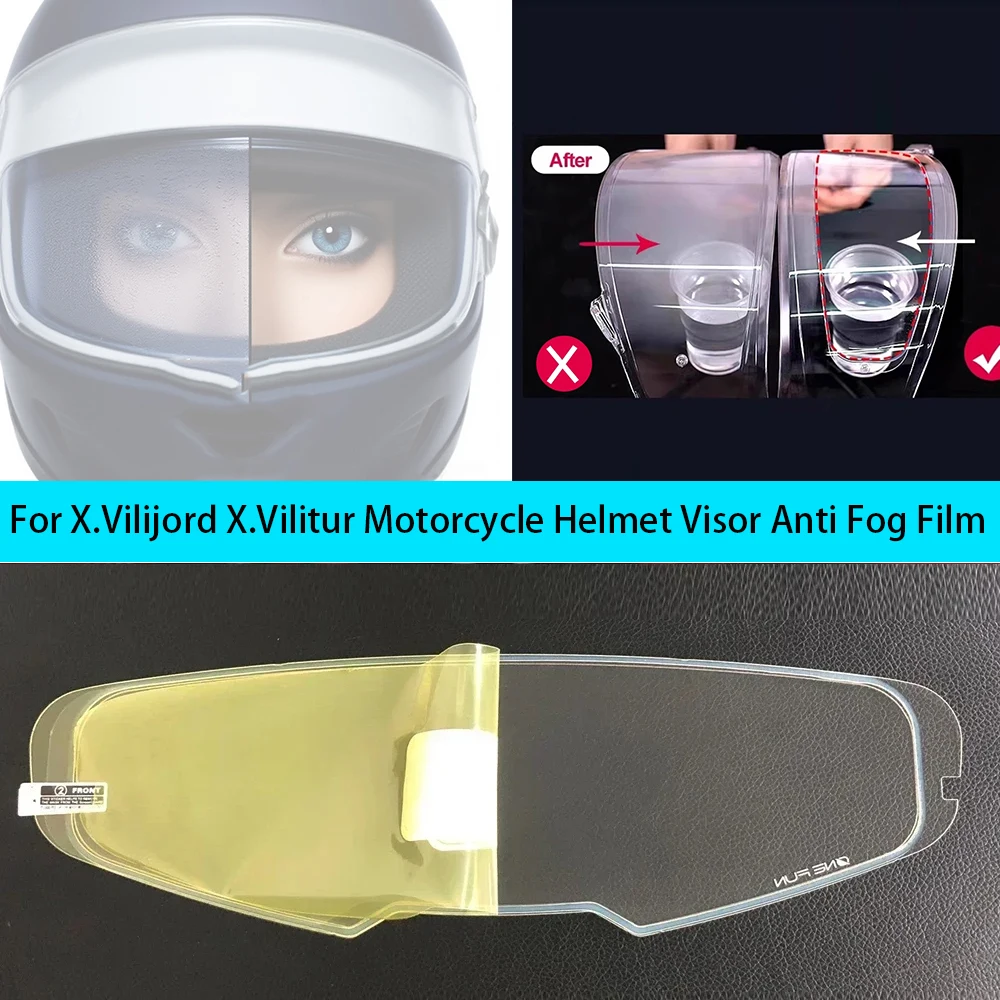 

For NEXX X.Vilijord X.Vilitur Helmet Visor Anti Fog Film Motorcycle Helmet Antifog Lens Film Accessories