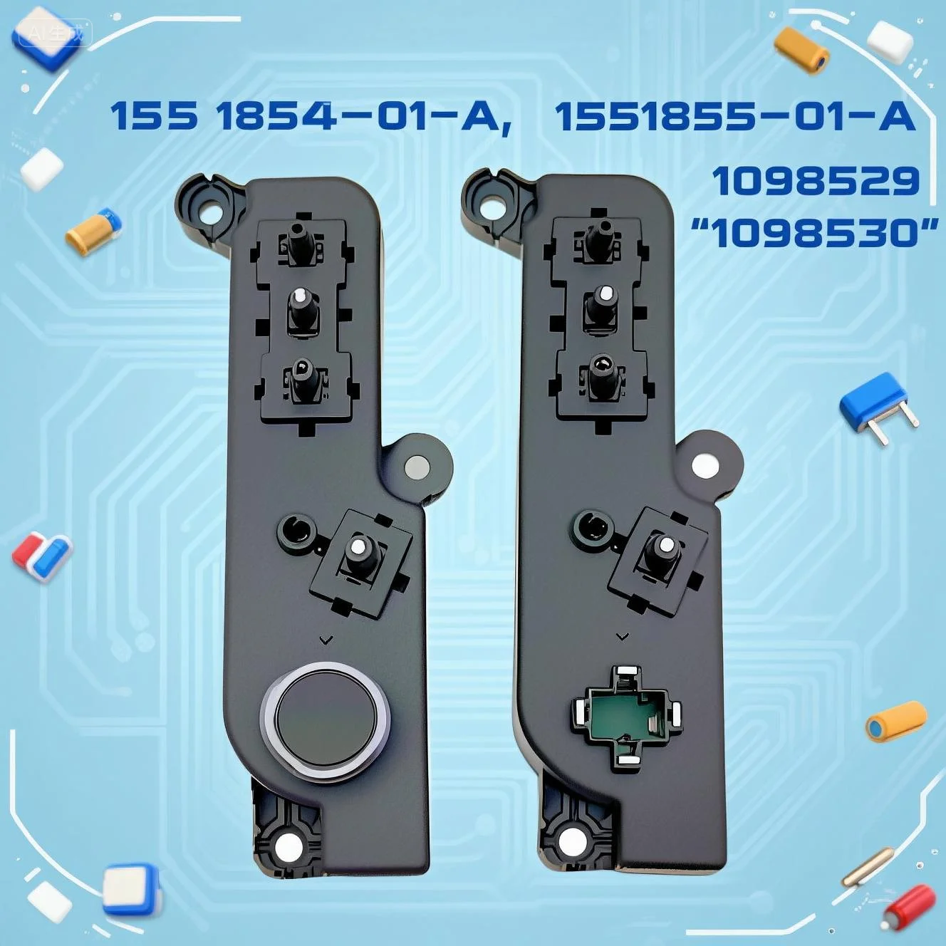 

1551854-01-A 1551855-01-F 1098529 1098530 Для 21-23 Tesla Model 3/Model Y Переключатель регулировки переднего сиденья