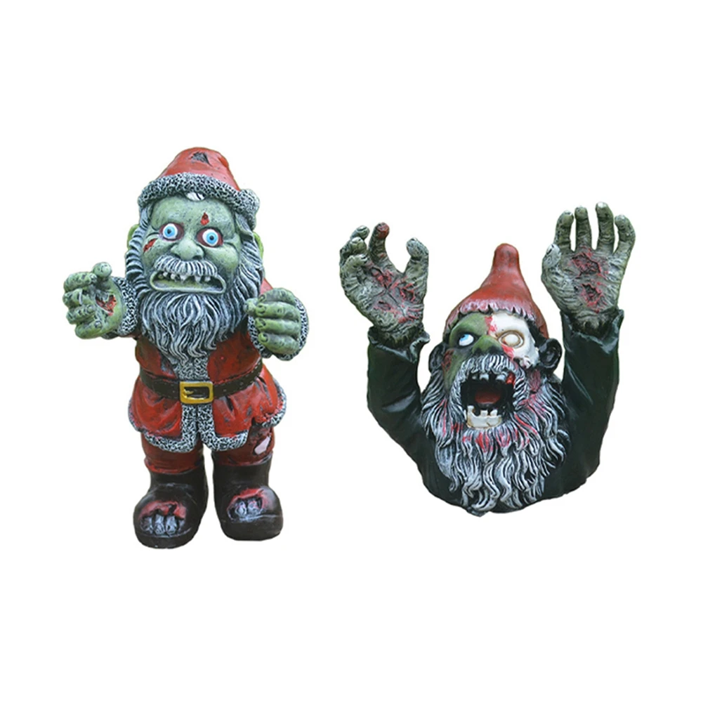 Halloween Horror Funny Statue Resin Outdoor Garden Courtyard Ornaments Dwarf Sculpture Courtyard Decoration CAU30ts