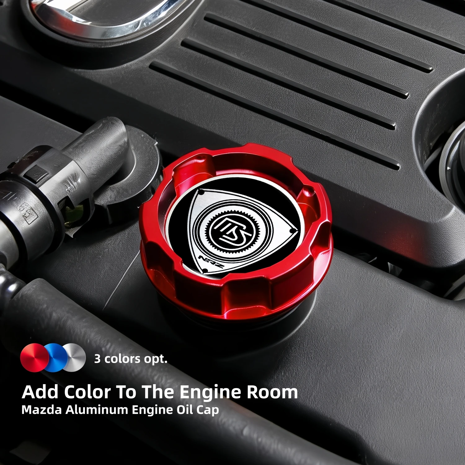 Aluminum ENGINE Oil Cap for MAZDASPEED MAZDA 2,3,5,6 MAZDA6 WAGON MIATA MX-5 CX-3 CX-5 ATENZA CX-30  Axela Car Accessories JDM