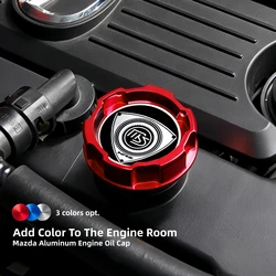 Aluminum ENGINE Oil Cap for MAZDASPEED MAZDA 2,3,5,6 MAZDA6 WAGON MIATA MX-5 CX-3 CX-5 ATENZA Axela Car Accessories JDM Style