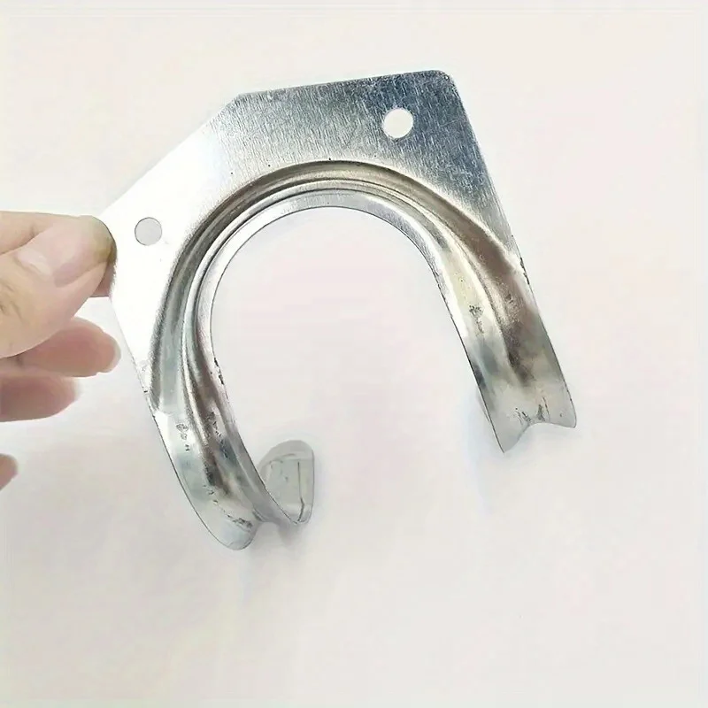 Heavy Duty Galvanized Steel Garage Tool Hooks, Wall Mount Utility Storage Double Hooks, Anti-Slip Garden Organizer Hanging Hooks for Shovels, Rakes, Cables, Bikes & Workshop Supplies