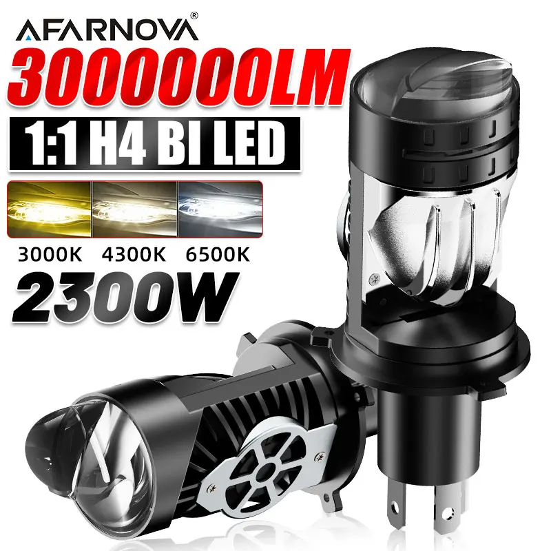 

2500 Вт H4/9003/HB2 линза проектора автомобильные фары лампы супер яркие 30000000LM 3000K 4300K 6500K автомобильный свет для мотоциклов/грузовиков