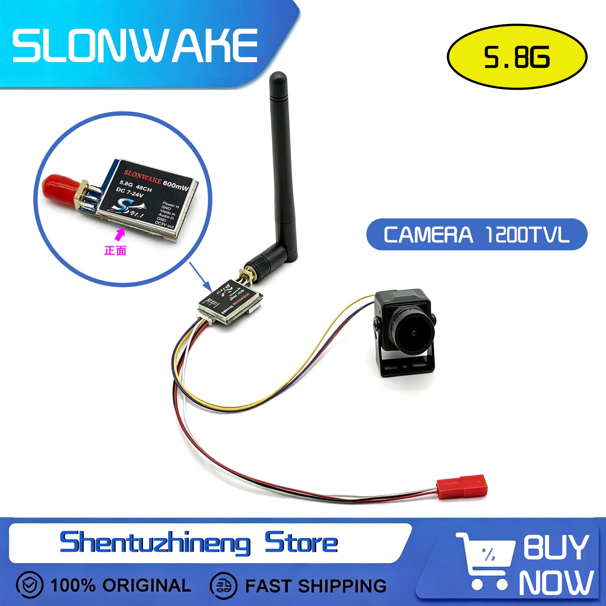 Drone Racing Camera - SLONWAKE Yeni 5.8G 48CH 600mw VTX