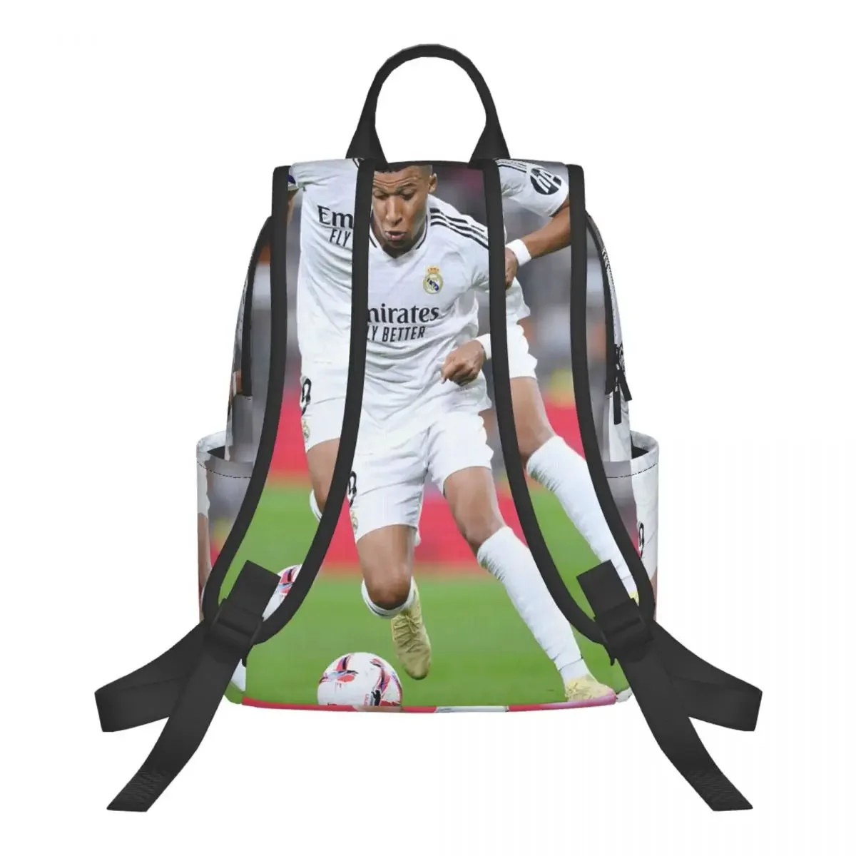Football KM Mbappe Soccer Student Backpack School Bag Hiking Travel Daypack for Boys Girls Bookbag Shoulder Bags