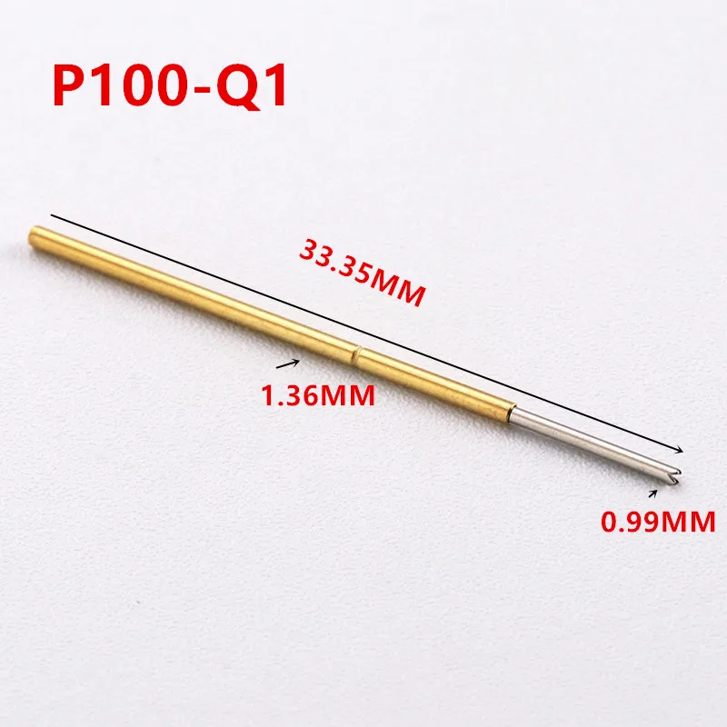 

10PCS/package P100-Q1 Spring Test Pin Outer Diameter 1.36mm Length 33.35mm for Circuit Board Test