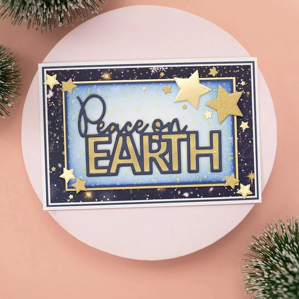Lucky Goddess Metal Cutting Dies Christmas Sentiment Diy Scrapbooking Photo Album Decorative Embossing Paper Card Crafts