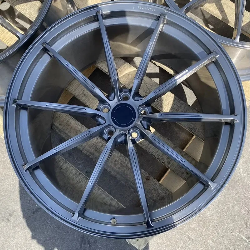 High End Custom Forged Rims Passenger Car Wheels 21 Inch Brushed gray Alloy for Audi C7 C8 for VW Golf GTI for Mercedes Benz AMG