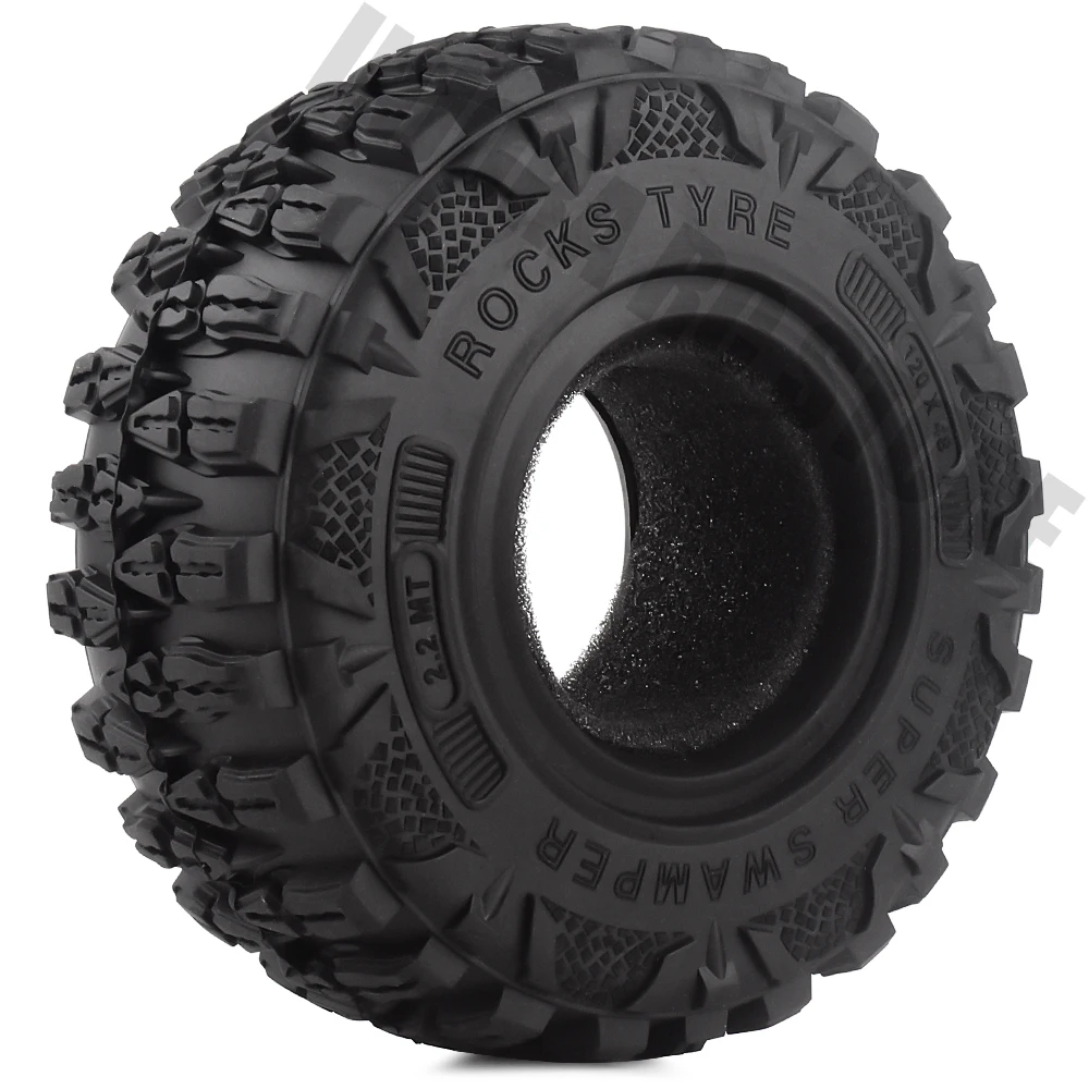 

2.2" Rubber Tyre 120MM Mud Grappler Wheel Tires 4PCS/Set for 1/10 RC Crawler Car TRX-4 TRX6 Axial SCX10 90046 90047