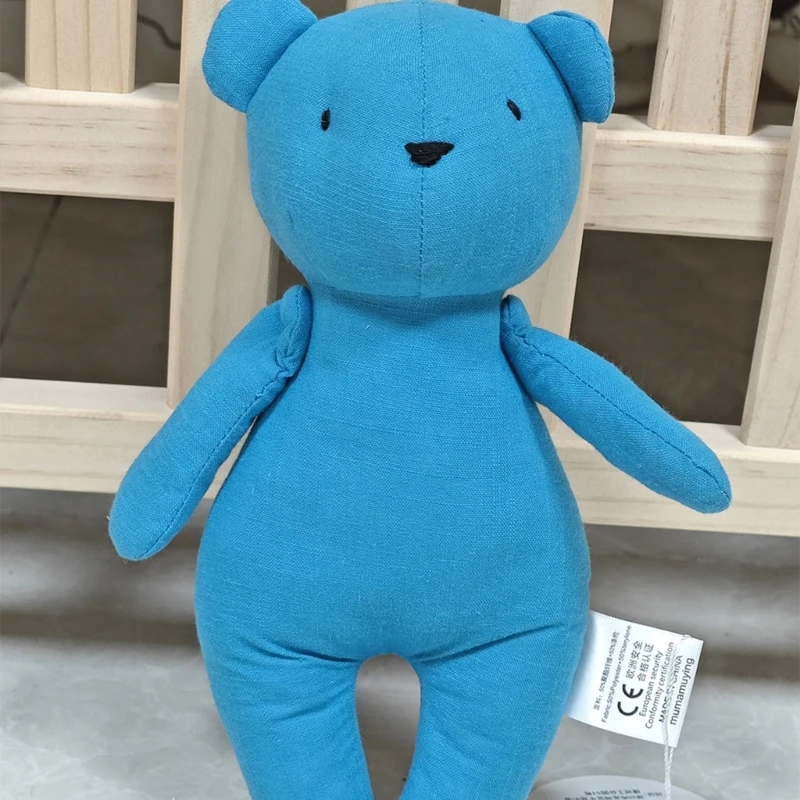 Giocattolo della bambola dell'orso farcito di cotone per gli oggetti di scena della fotografia del neonato kawaii fatto a mano peluche animale giocattolo accessori per riprese fotografiche del bambino