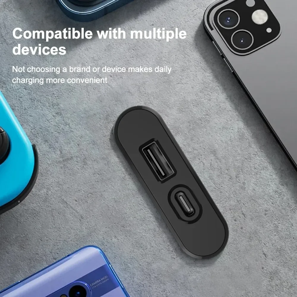 1 USB-A and 1 Type-C Embedded Table USB Power Socket Mini Compact Power Outlet 1.2M Extension Cord Recessed Sockets Indoor Use