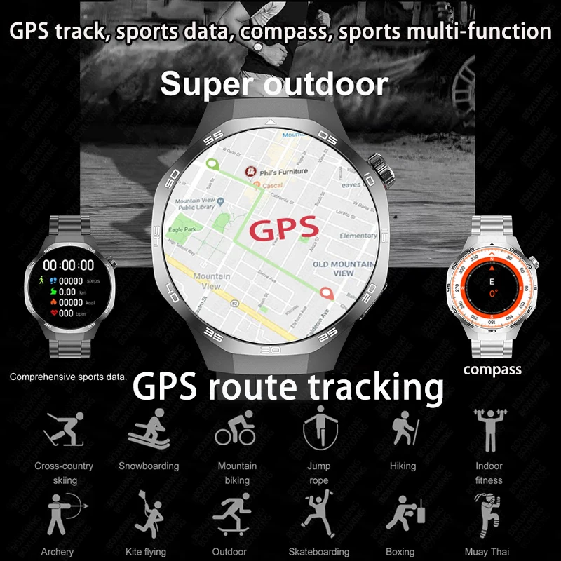 New For Huawei Watch GT5 Pro Smart Watch HD AMOLED Screen NFC GPS Tracker Bluetooth Call Health Waterproof Smartwatch Men Women image 4
