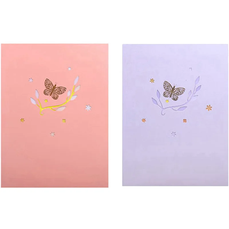 

Upgraded Greeting Card With Butterfly Design,Handmade 3D Butterfly Cards Birthday Mother's Day
