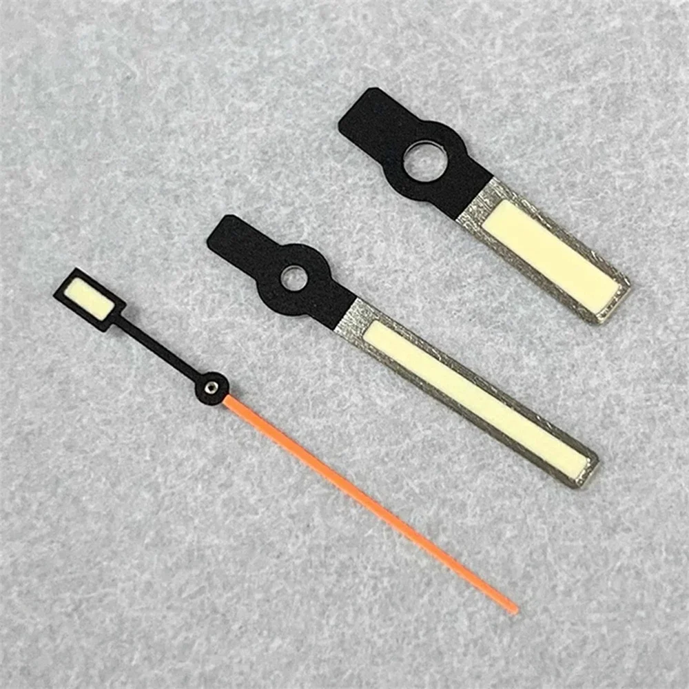 Green Luminous Watch Hands Orange Second Hands for NH35 NH36 4R 7S Movement Watch Accessories Pointer