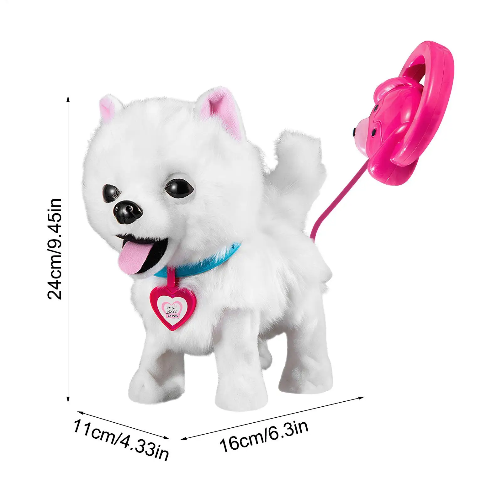 Elektronischer Spielzeughund, interaktiver Begleiter, singender, bellender elektrischer Hund für Kinder, für Jungen, Mädchen, Teenager, Kinder, Wohnzimmer, Schlafzimmer