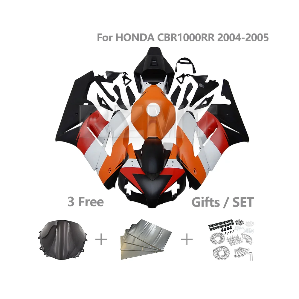

Motorcycle Fairing Kit FOR HONDA CBR1000RRR 2004-2005 CBR 1000RR ABS Injection Customized Fairings Bodywork Parts Set H1005-127a