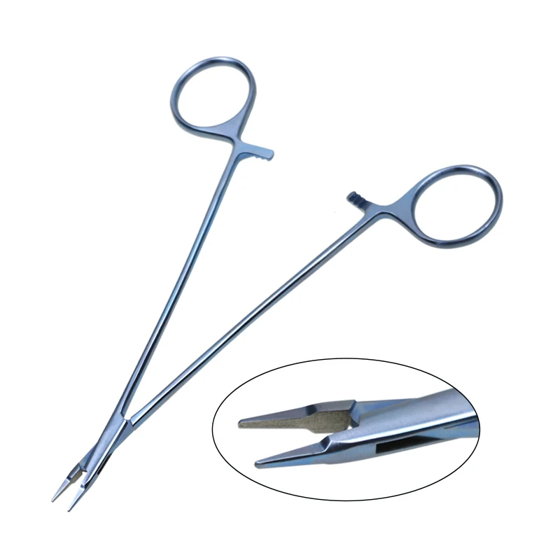 

Ophthalmic Needle Holder Steel Coating Micro Needle Holding Pliers Titanium Alloy Ophthalmic Instrument