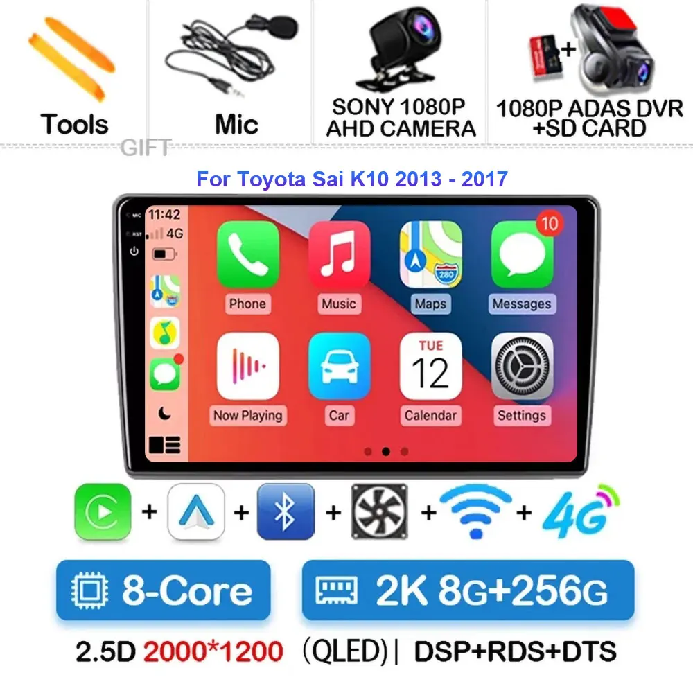 Android 15 Car Radio for Toyota Sai K10 2013-2017
