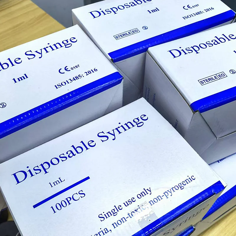 Individually Wrapped 0.5ml/cc 29G 30G 31G 1/2 Inch Disposable Lab Supplies Feeding Pets Syringes