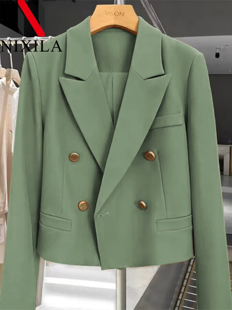 New in Spring Autumn Blazer Women 2024 Korean Fashion Office Lady Women\'s Jacket Outerwears Women Clothing Elegant Fit Coats