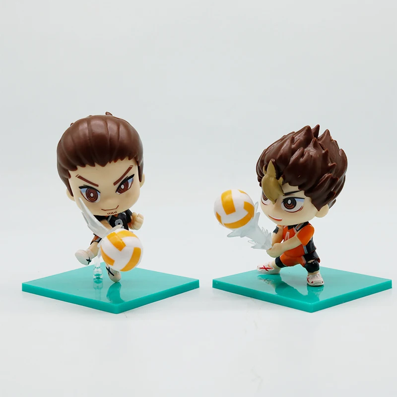 8 pièces/1 ensemble figurine d'anime Oikawa Tooru modèle Q version Hinata Shoyo jouet Kei Tsukishima cadeau Collection Tadashi Yamaguchi PVC