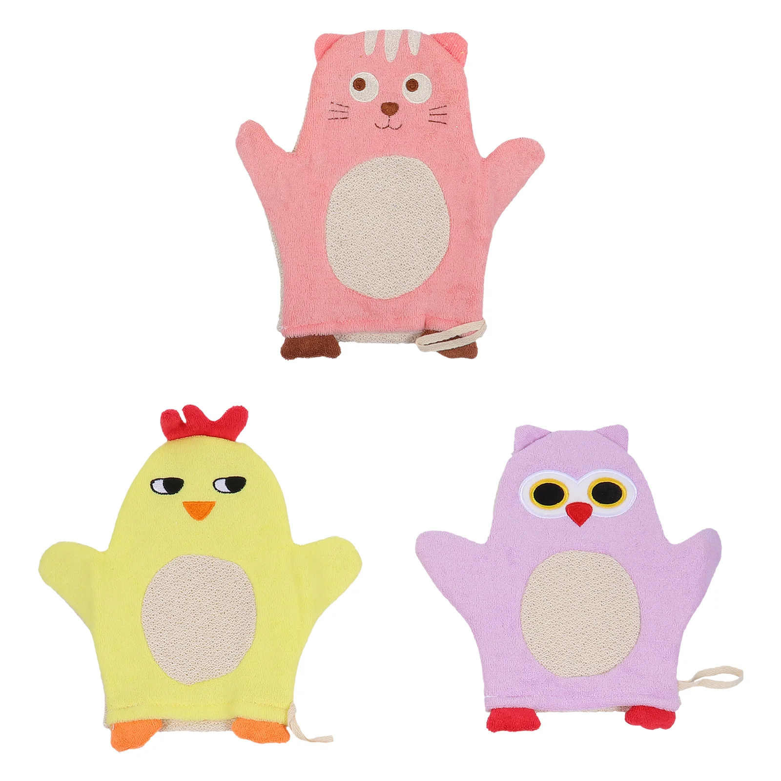 3 Pcs Toddler Bathtub Bathtubs for Toddlers Gloves Baby Towels Infant Bathing Mitt Soft