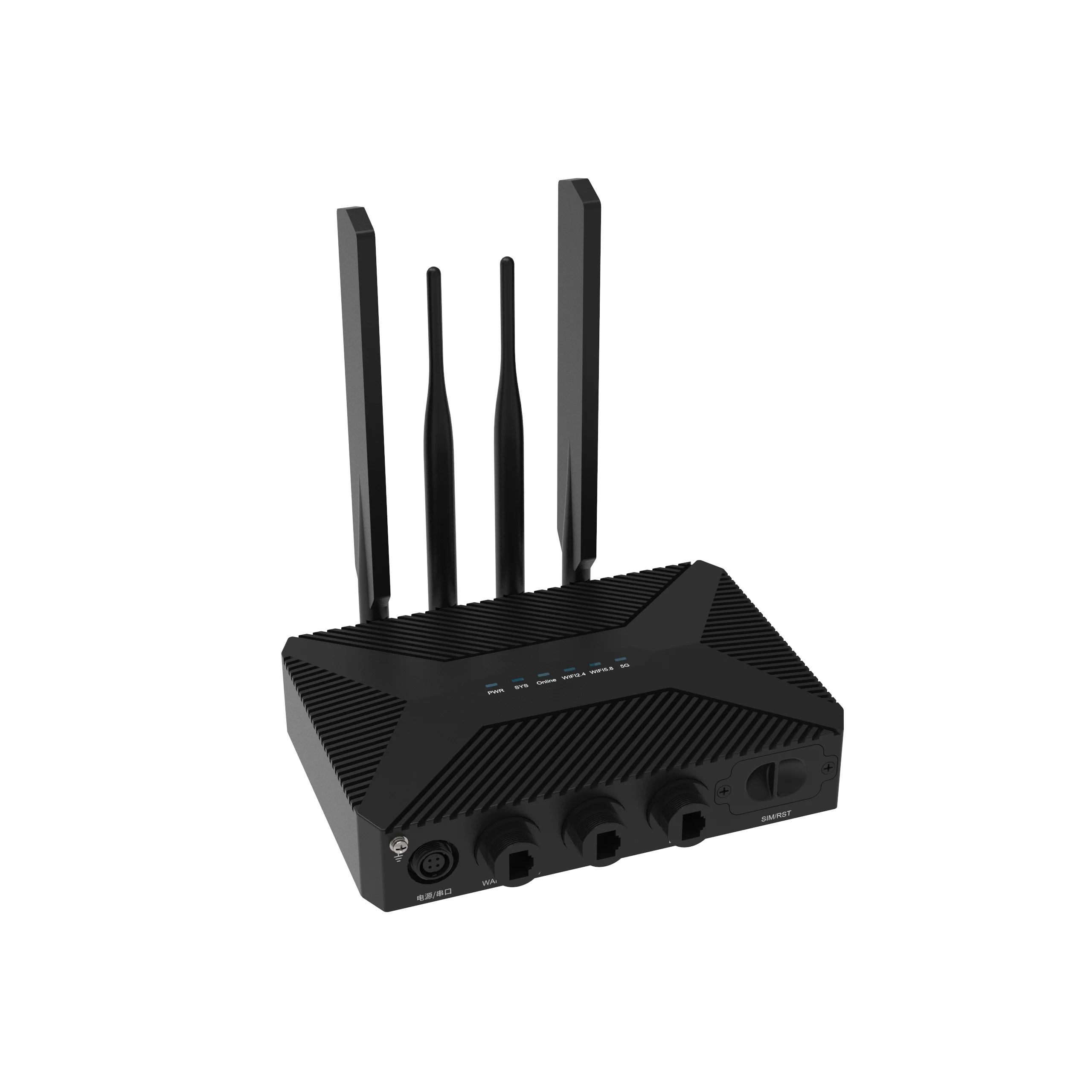 NR230 5G Outdoor Industrial Router WiFi6 AX1800 Dual Sim Wireless Router IP66 Waterproof Support PoE RS232 RS485 Serial Port