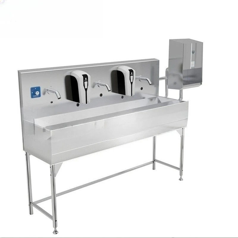 Induction washing mobile phone foam hand washer stainless steel integrated wash basin hand dryer stainless steel wash basin
