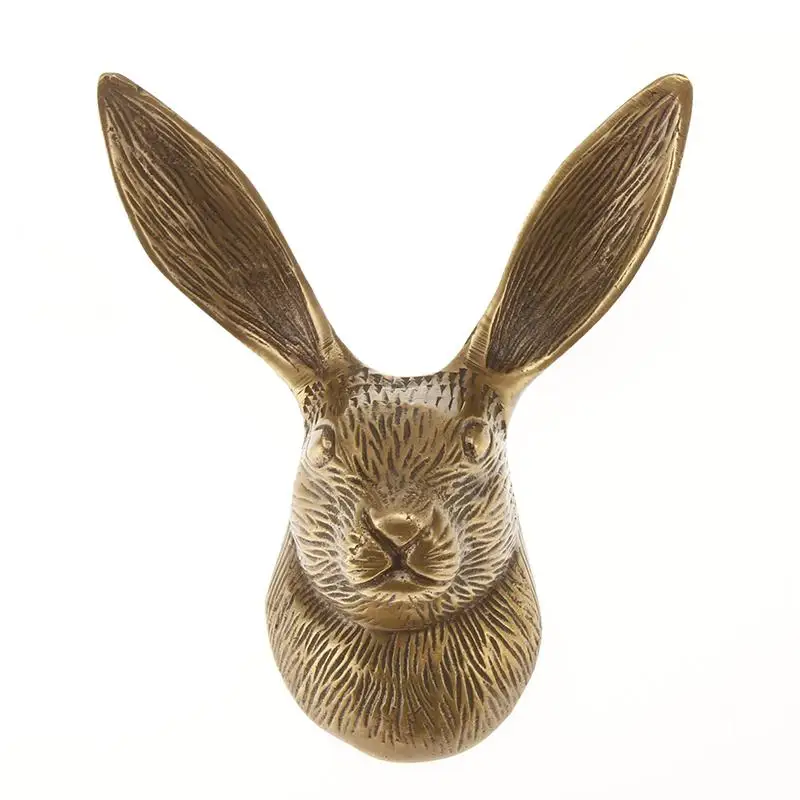 Brass Hook Animal Rabbit Hooks Wall Entrance Coat Hat Home Decoration Accessories Wall-mounted Ornaments