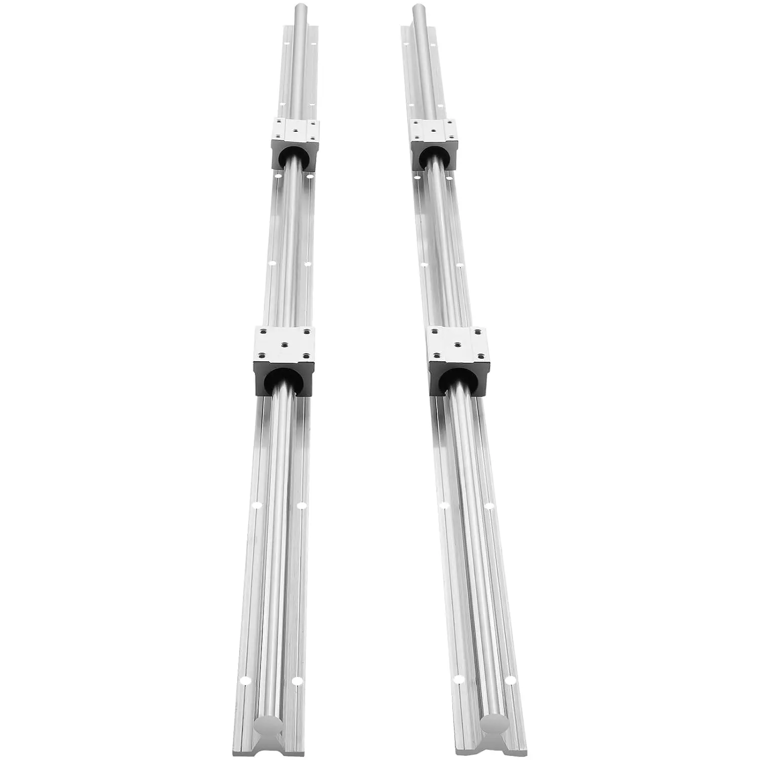 

Linear Guide Rail Kit, 800mm SBR16, 2PCS 31.5 in/800 mm Rails & 4PCS SBR16UU Slide Blocks.