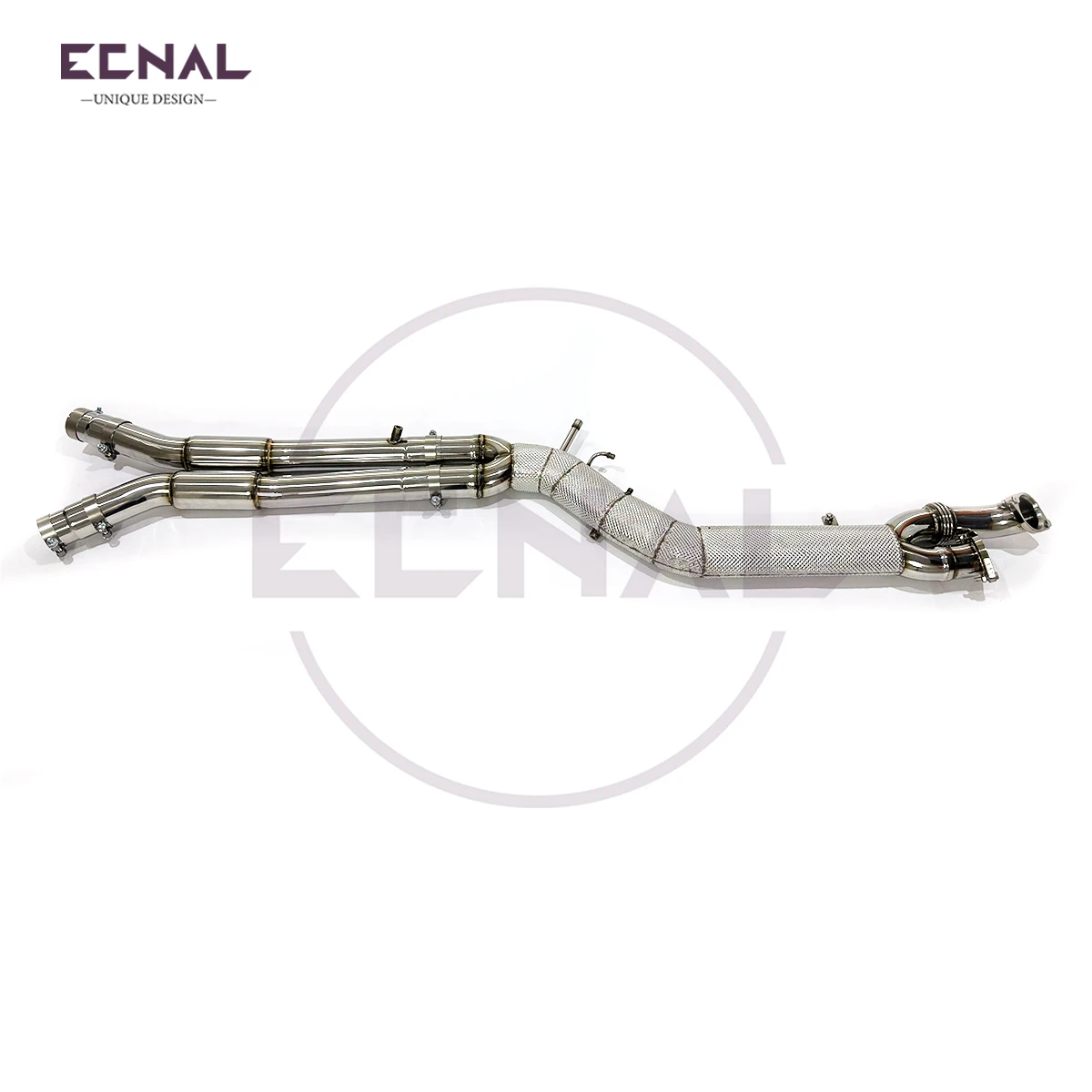 Ecnal for  G87 M2 S58 3.0T Stainless Steel Exhaust System Equal Length101mm 4inch Monotube Midpipe