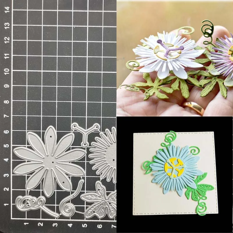 Bloem Blad Cutting Dies Gesneden Stencils Kaart Papier Ambachtelijke Diy Sjabloon Metalen Cutting Dies Album Embossing Scrapbooking