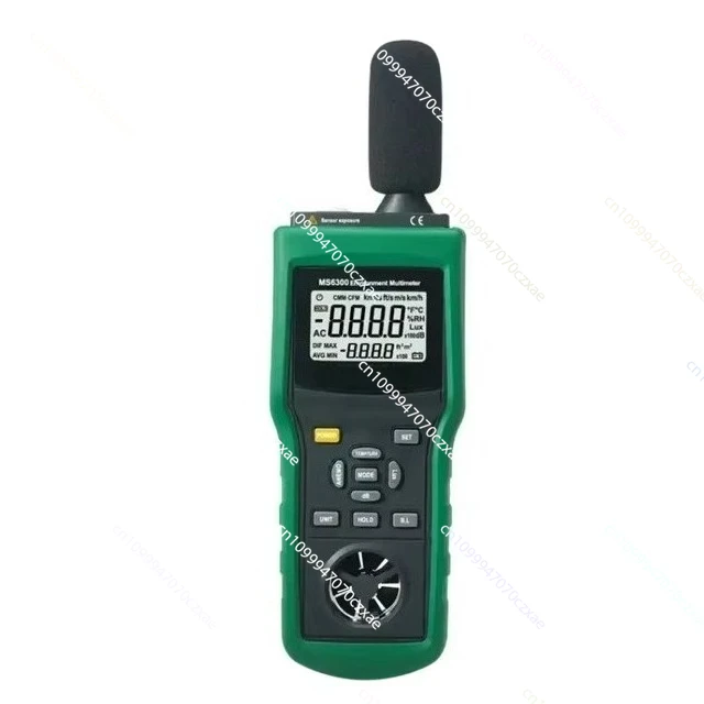 

MS6300 Digital Environmental Tester for Temperature Humidity Wind Speed Airflow Sound Level